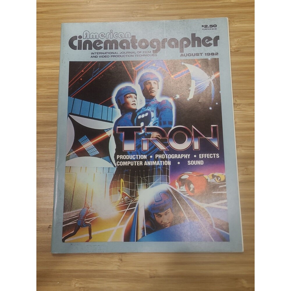 American Cinematographer August 1982 "Tron"